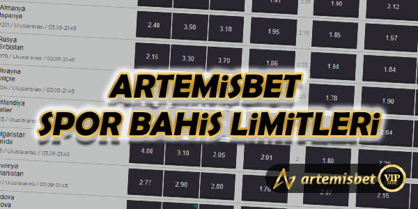 Artemisbet Spor Bahis Limitleri